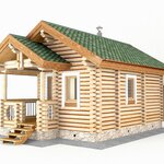 Проект дачной бани 4.5 х 7.5 м 