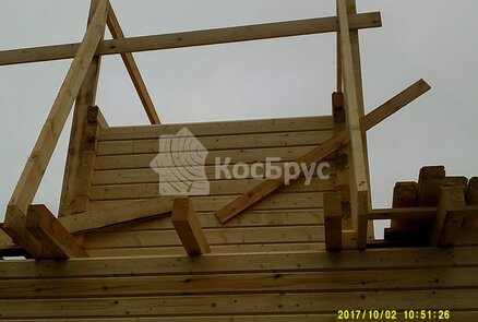 Строительство дома из проф. бруса по проекту 