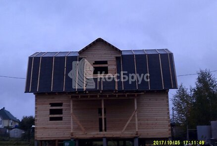 Строительство дома из проф. бруса по проекту 