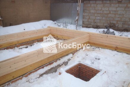 Строительство бани из бруса 6 на 6 с верандой