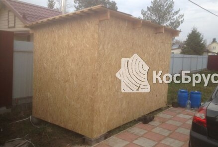 Строительство бани по проекту «Вербена» из профилированного бруса 140x140