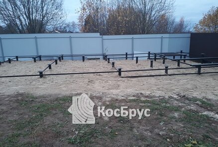 Строительство бани по проекту «Мимоза» из профилированного бруса 140 х 140 мм